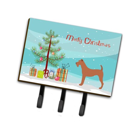 Carolines Treasures Irish Terrier Christmas Leash or Key Holder BB8438TH68